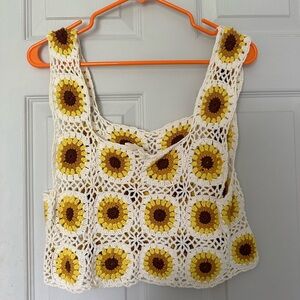 Sunflower Crochet PacSun Tank Top